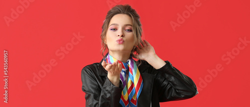 Beautiful stylish young wom...