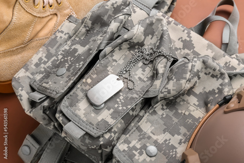 Military tag on tactical lo...