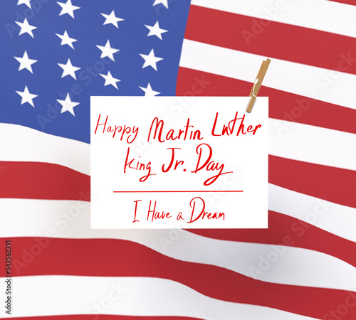 Fotografia United State Of America usa flag country nation background wallpaper paper card banner happy martin luther king jr