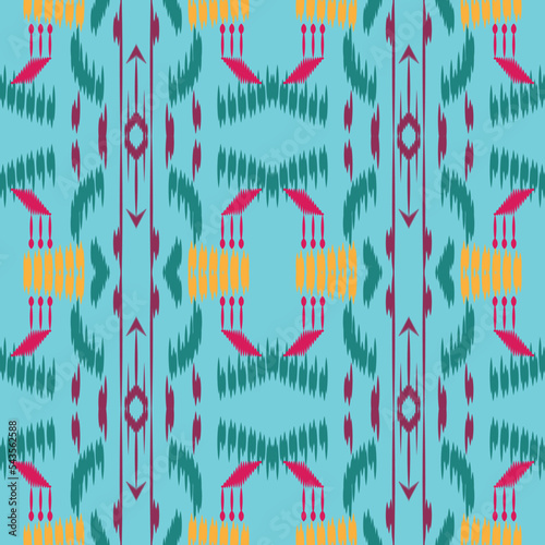 ikat fabric tribal color Borneo Scandinavian Batik bohemian texture digital vector design for Print saree kurti Fabric brush symbols swatches