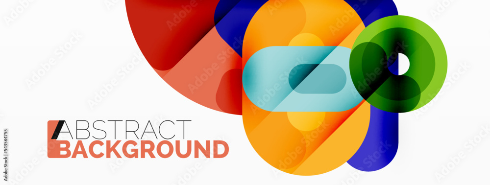 Creative geometric wallpaper. Circles, lines background. Business template for wallpaper, banner, background or landing