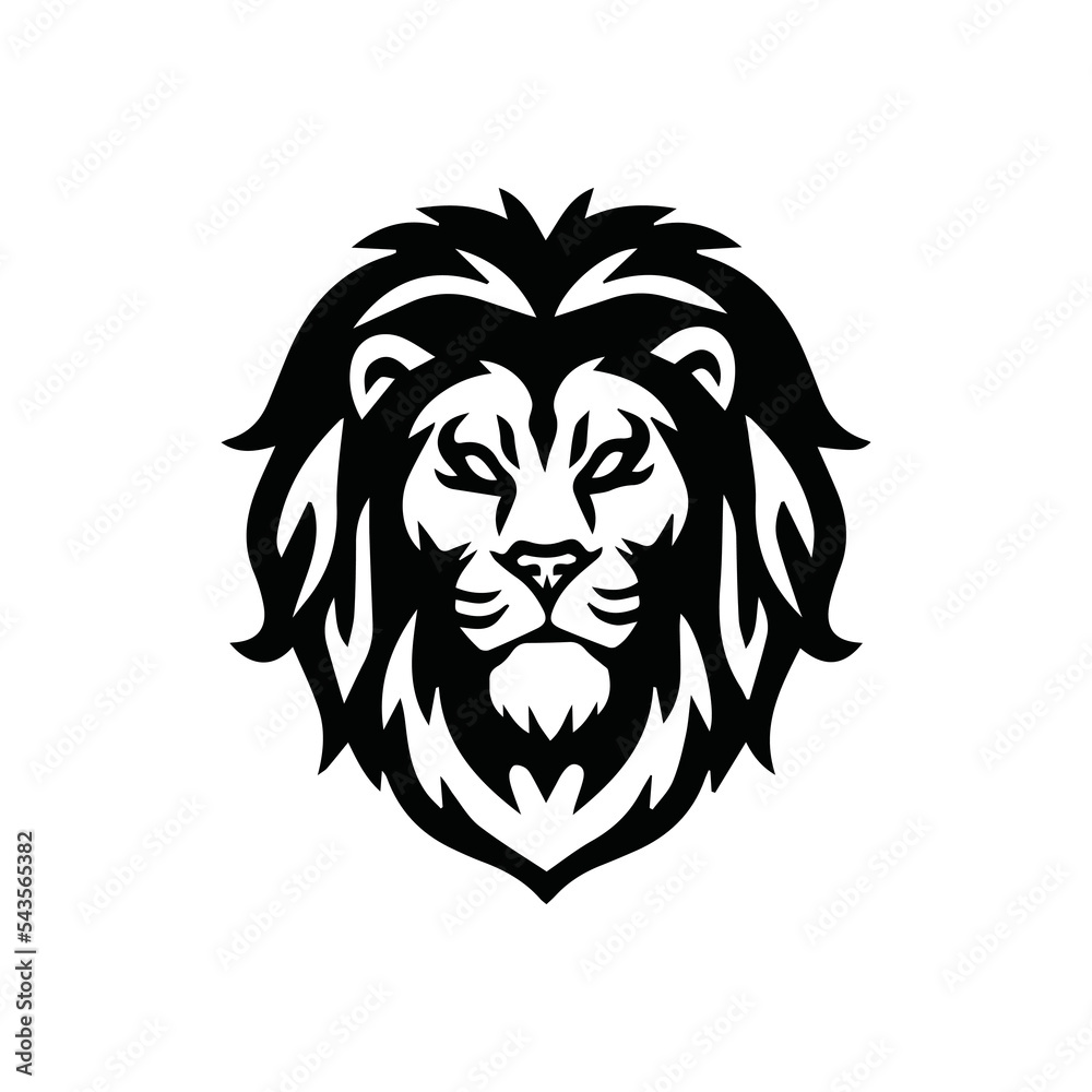 head lion mane part logo