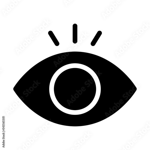 Vision glyph icon
