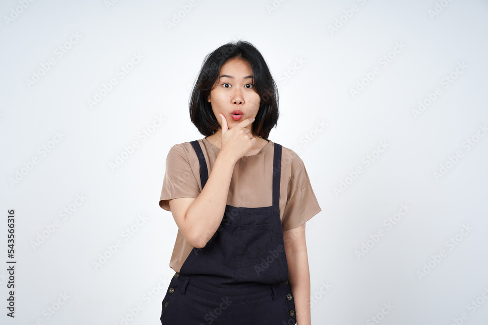 WOW Face Expression of Beautiful Asian Woman Isolated On White Background WOW Face Expression of Beautiful Asian Woman Isolated On White Background