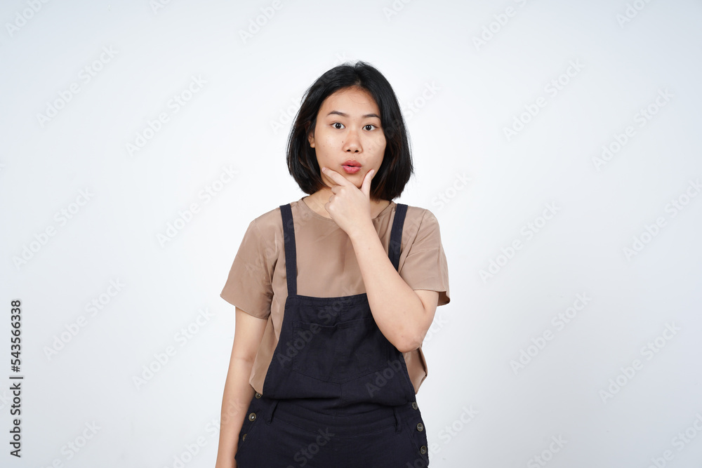 WOW Face Expression of Beautiful Asian Woman Isolated On White Background WOW Face Expression of Beautiful Asian Woman Isolated On White Background