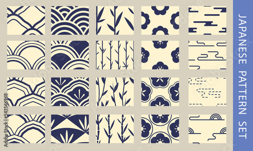 JAPANESE PATTERN SET. JAPANESE PATTERN DESIGN COLLECTION