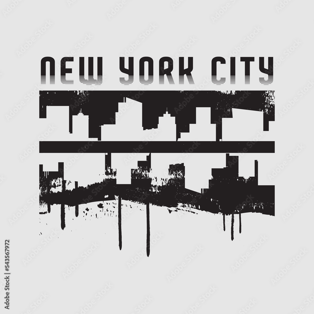 New york vector illustration and typography, perfect for t-shirts, hoodies, prints etc. New york vector illustration and typography, perfect for t-shirts, hoodies, prints etc.