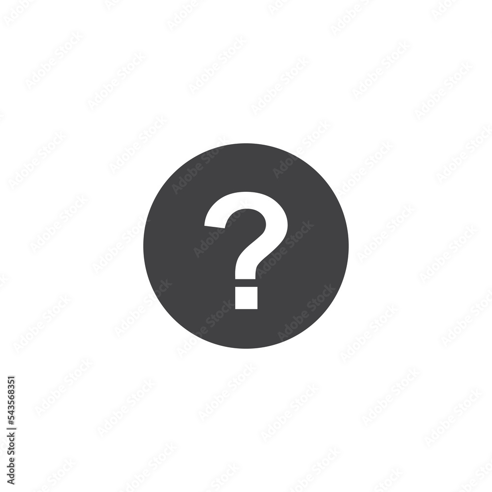 Question Mark Icon vector Question Mark Icon vector