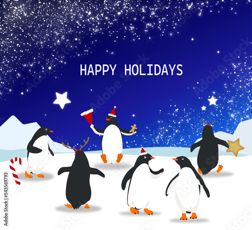 Happy holidays (Penguin's Christmas party)