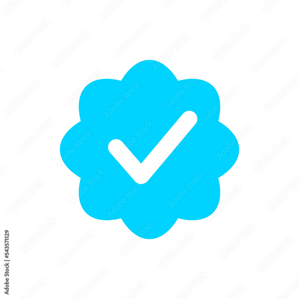Social media blue tick verification. Account has been verified as blue
