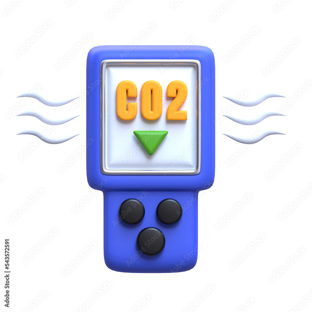 3D Low Emission Testing Icon 3D Low Emission Testing Icon