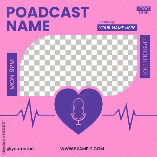 Relationship podcast cover art, Podcast cover design for love or dating story