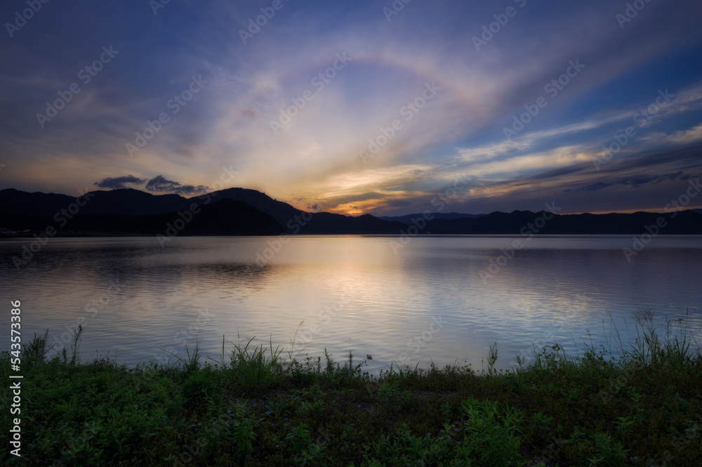 Tzawa Lake with Halo
