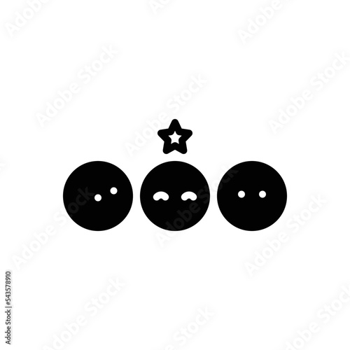 Black solid icon for exception