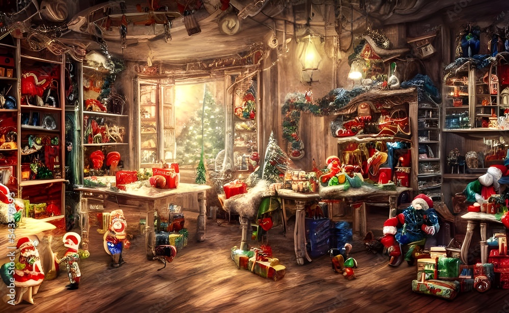 It's Christmas time and the toy factory is in full swing. The workers are busy putting the finishing touches on all the toys that will soon be under trees around the world. The conveyor belt moves ste