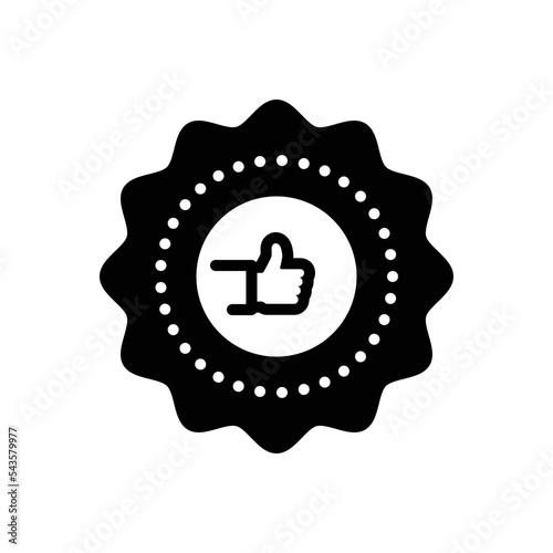 Black solid icon for agrees