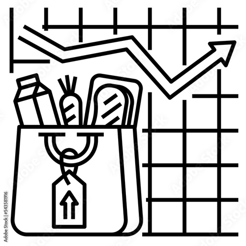 inflation rate icon