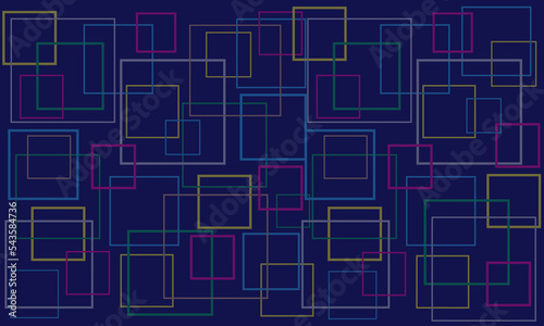 background design of colorful cubes dark blue background in modern style.