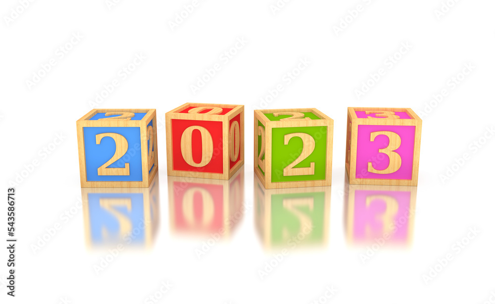 New Year 2023 Creative Design Concept with cubes - 3D Rendered Image
New Year 2023 Creative Design Concept with cubes - 3D Rendered Image