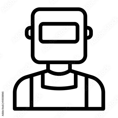 welder line icon