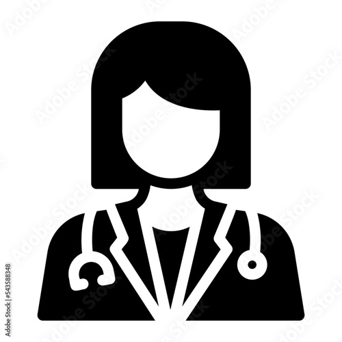 doctor glyph icon