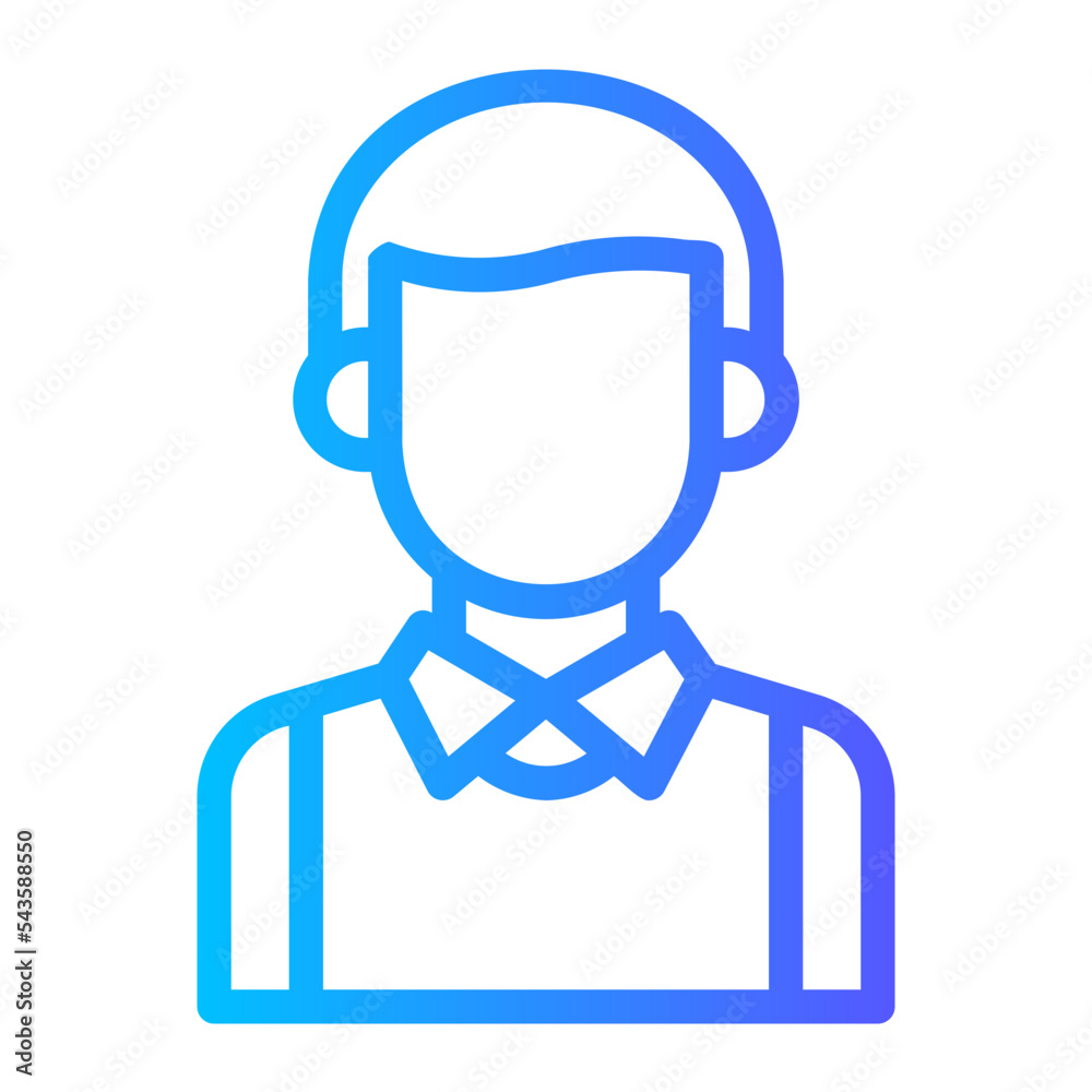 journalist gradient icon