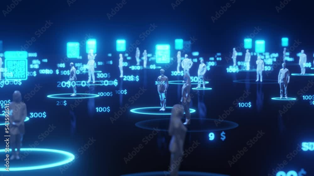 Concept Low Polygon People Send Money Through Internet Banking Mobile concept-low-polygon-people-send-money-through-internet-banking-mobile