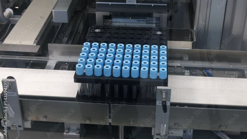 Automatic Vacuum Blood Collection Tube Production Line. Dosing machine