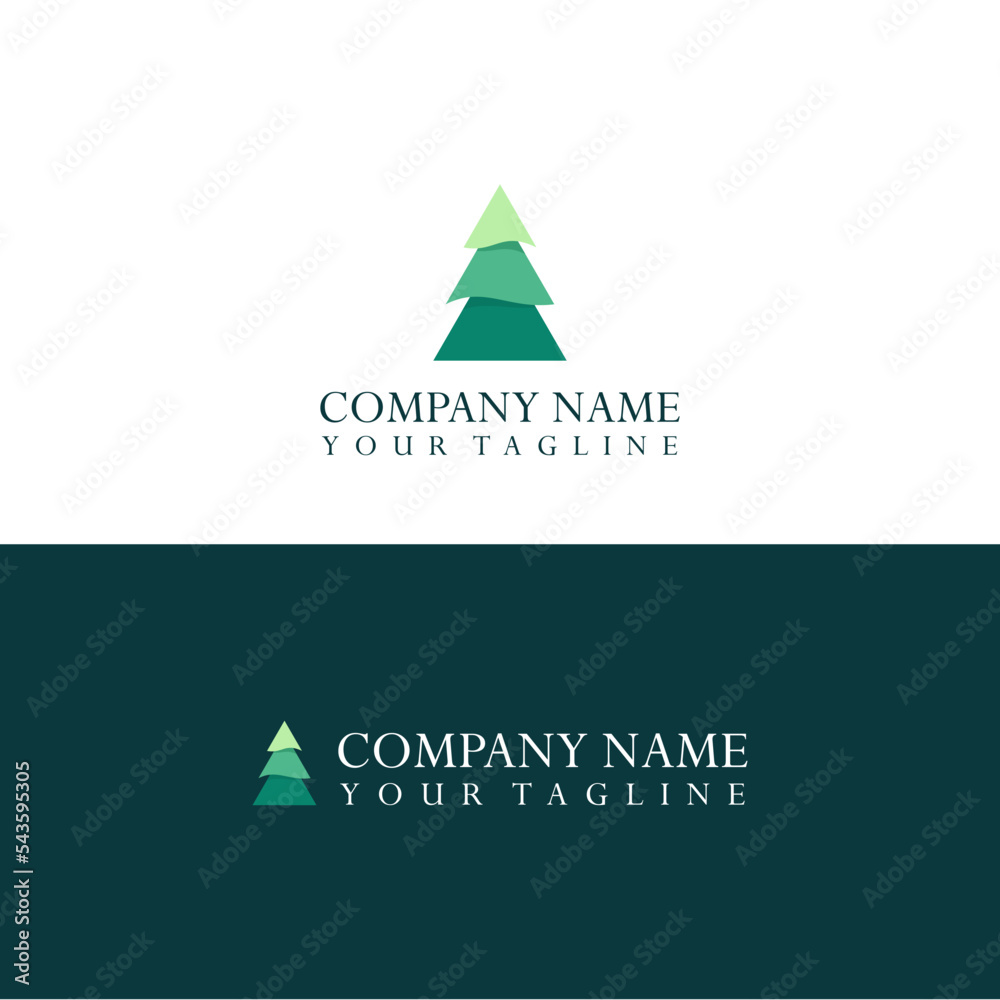 Pine tree vector logo Pine tree vector logo