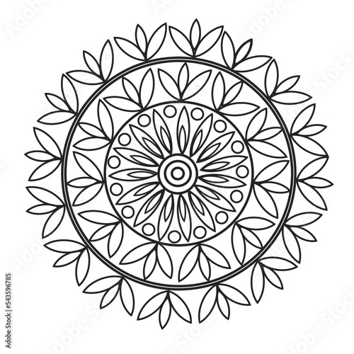 Mandala line art