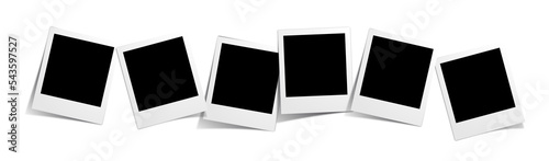 six blank frames for your photos