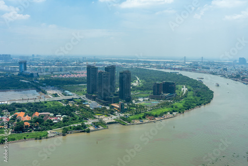 Amazing cityscape of Ho Chi Minh city