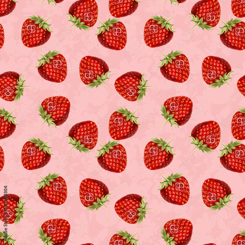 seamless pattern with strawberries seamless pattern with strawberries