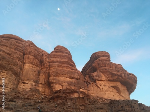 Beautiful mountains of Jordan. Travel to Jordan. Landscapes of beautiful Jordan.