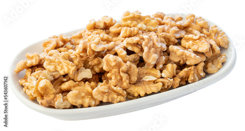 Tableau sur toile Walnut kernel isolated on white background