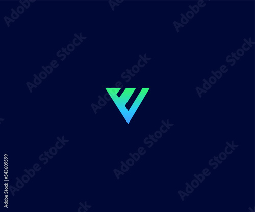 V, VW, WV Letter Logo Vector Template Abstract Monogram Symbol. Usable for Business sport, technology, fashion, digital And future creative logo