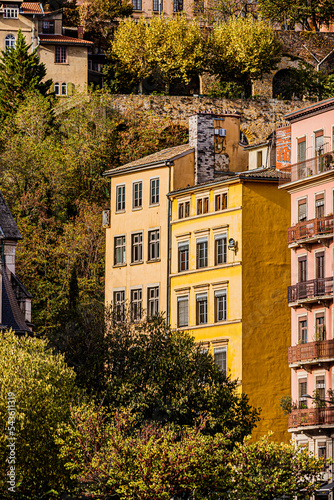 Bâtiment et façade de la ville de Lyon