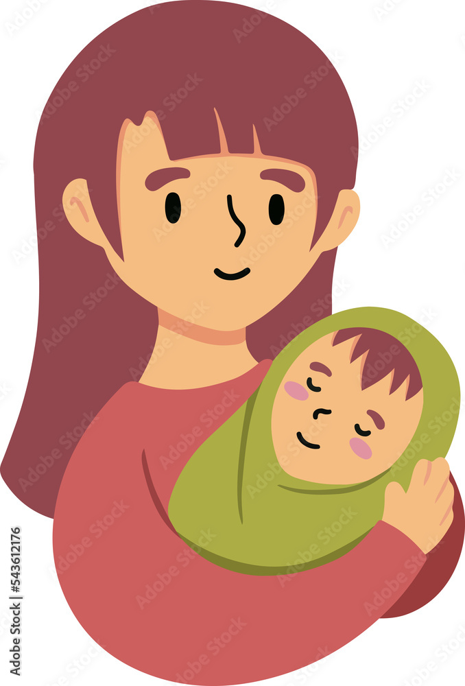 Mother day illustration. Mother holding baby
Mother day illustration. Mother holding baby