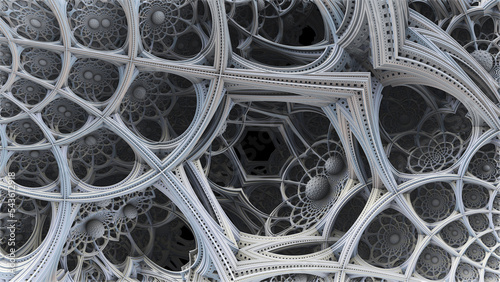Abstract fantastic white co...
