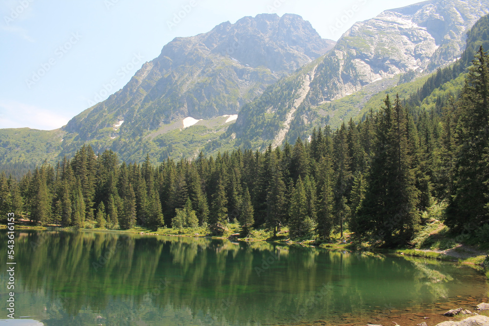 The Poursollet lake in the massif of Taillefer in the french alps
The Poursollet lake in the massif of Taillefer in the french alps