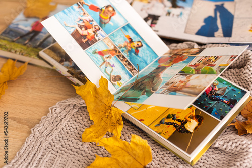 photobook with yellow leaves  album