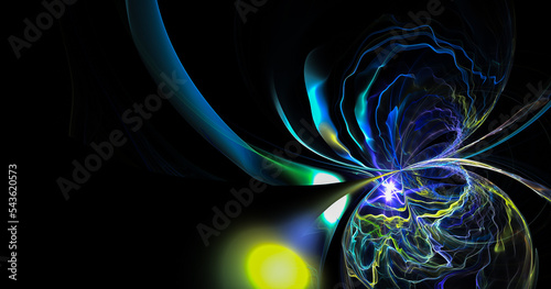 Abstract shapes from fractal textures. Frsctal art.