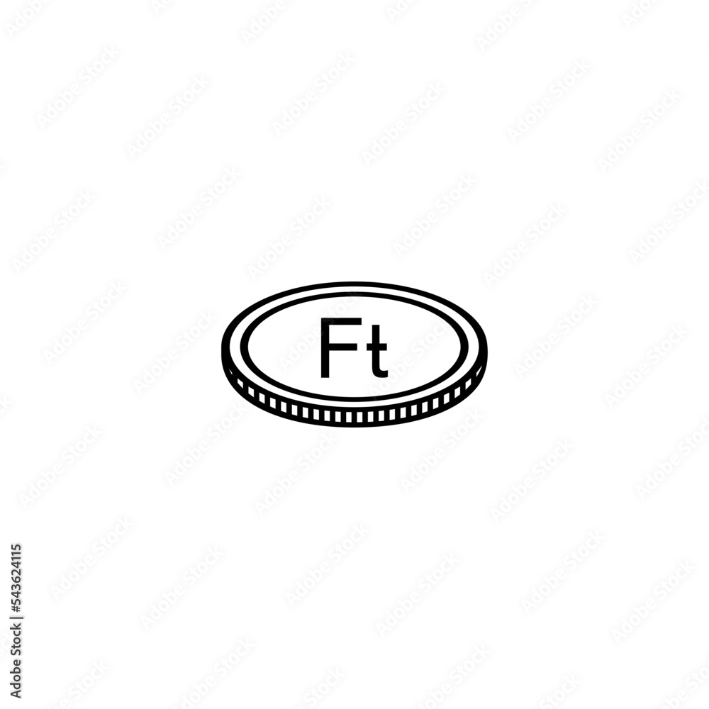 Hungary Currency Icon Symbol. Hungarian Forint, HUF Sign. Vector Illustration Hungary Currency Icon Symbol. Hungarian Forint, HUF Sign. Vector Illustration