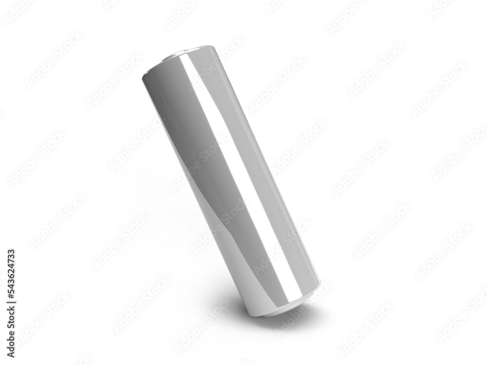Small AA Battery 3D Illustration Mockup Scene Small AA Battery 3D Illustration Mockup Scene