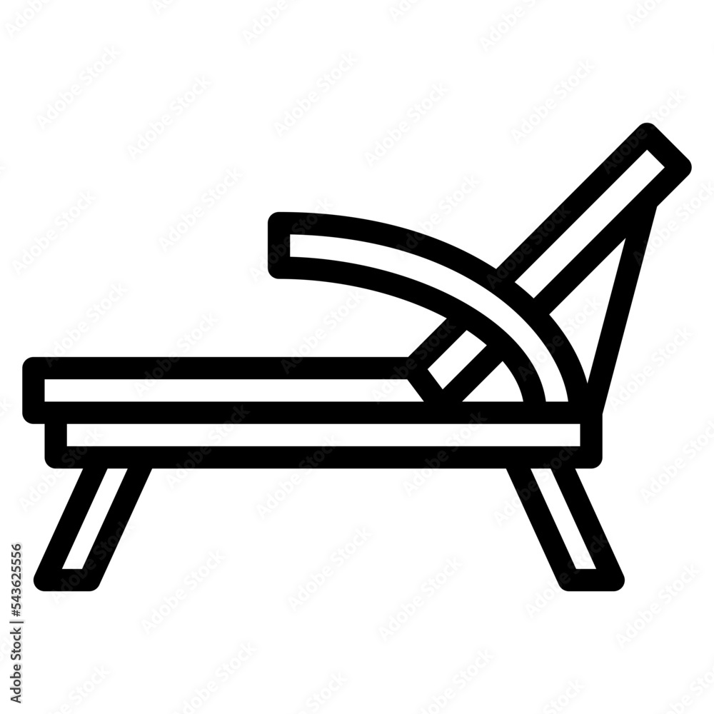 canvas bed camping outdoor activity icon