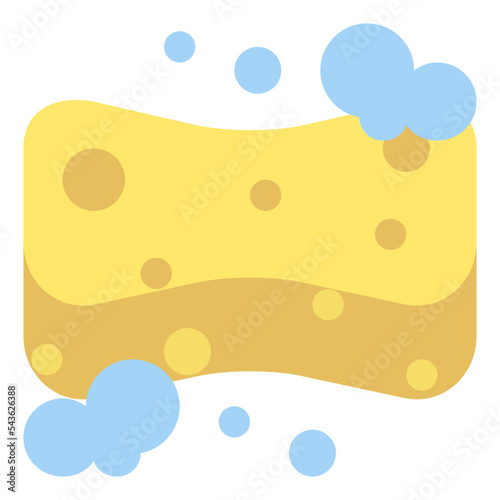 sponge cleaning hygiene icon