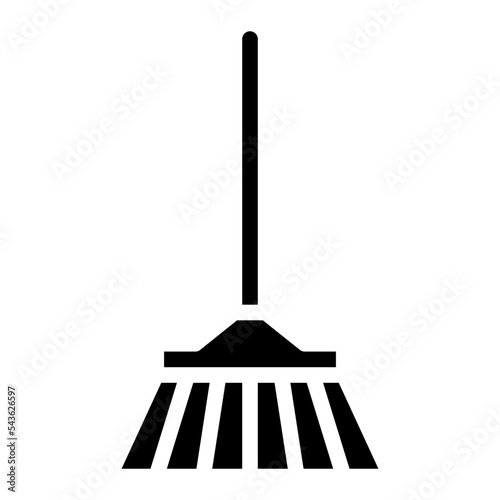 broom cleaning hygiene icon