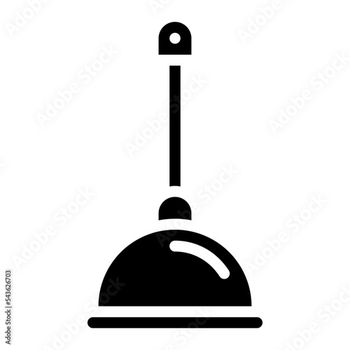 plunger cleaning hygiene icon