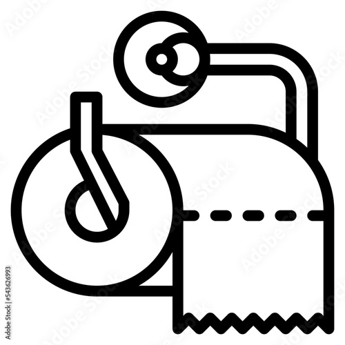 toilet paper cleaning hygiene icon