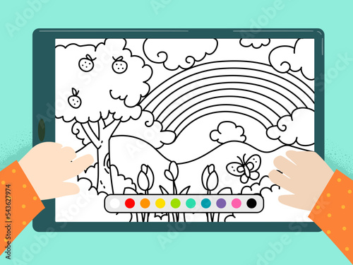 Kid Hands Color Activity Ta...